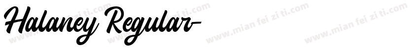 Halaney Regular字体转换